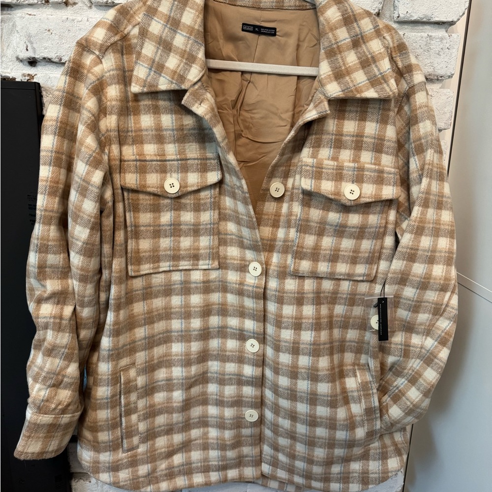 LeLaLo ladies flannel shacket - Picture 5 of 8